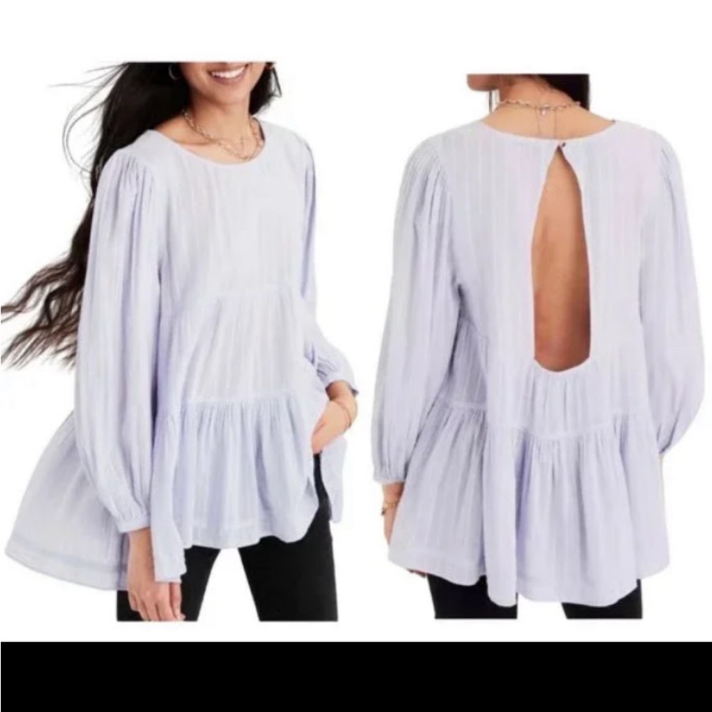American Eagle Lilac Purple Babydoll Top